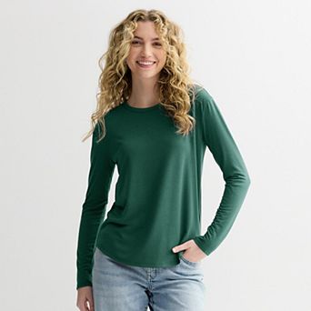 Juniors' SO® Long Sleeve Crewneck Tee