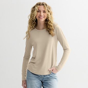 Juniors' SO® Long Sleeve Crewneck Tee