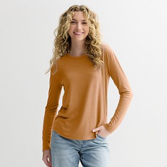 Juniors' SO® Long Sleeve Crewneck Tee