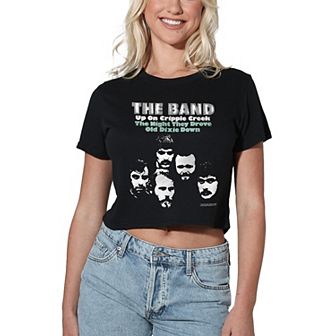 Juniors' The Band Up on Cripple Creek Graphic Crop Tee