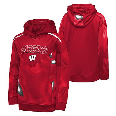 Youth Wisconsin Badgers Offensive Line Long-Sleeve Tee