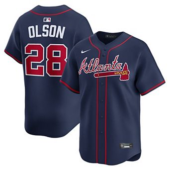 Men's Nike Matt Olson Navy Atlanta Braves Alternate Limited Jersey