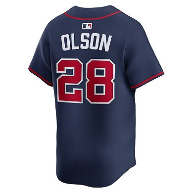 Men's Nike Matt Olson Navy Atlanta Braves Alternate Limited Jersey