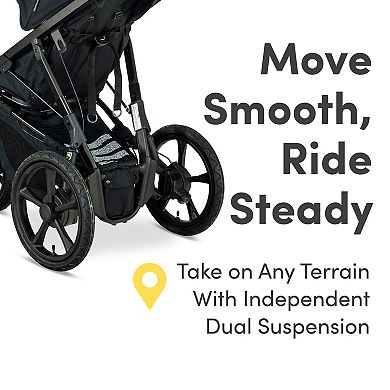BOB Gear Wayfinder Travel System Jogging Stroller and Infant Car Seat Combo