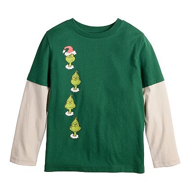 Boys 4-12 Jumping Beans® Dr. Seuss The Grinch Elevated Long Sleeve T-Shirt