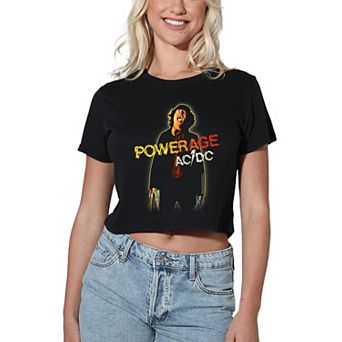 Juniors' AC/DC Powerage Graphic Crop Tee