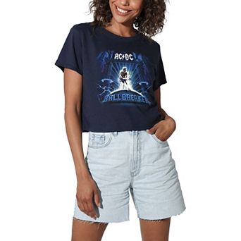 Juniors' AC/DC Ballbreaker Graphic Crop Tee
