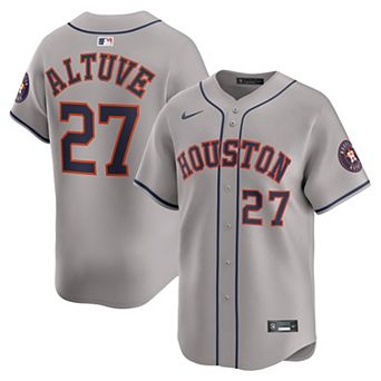 Men's Nike Jose Altuve Gray Houston Astros Road Limited Player Jersey