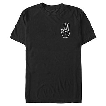 Big & Tall Peace Sign Hand Graphic Tee