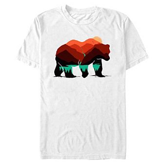 Big & Tall Bear Mountains Scenery Graphic Tee