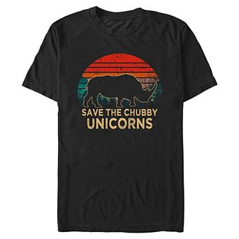 Big & Tall Save The Chubby Unicorns Graphic Tee