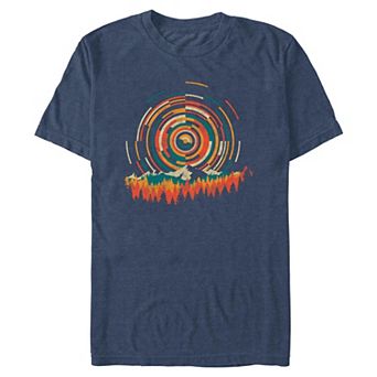 Big & Tall Geometric Sunrise Graphic Tee