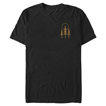 Big & Tall Three Pines Graphic Tee