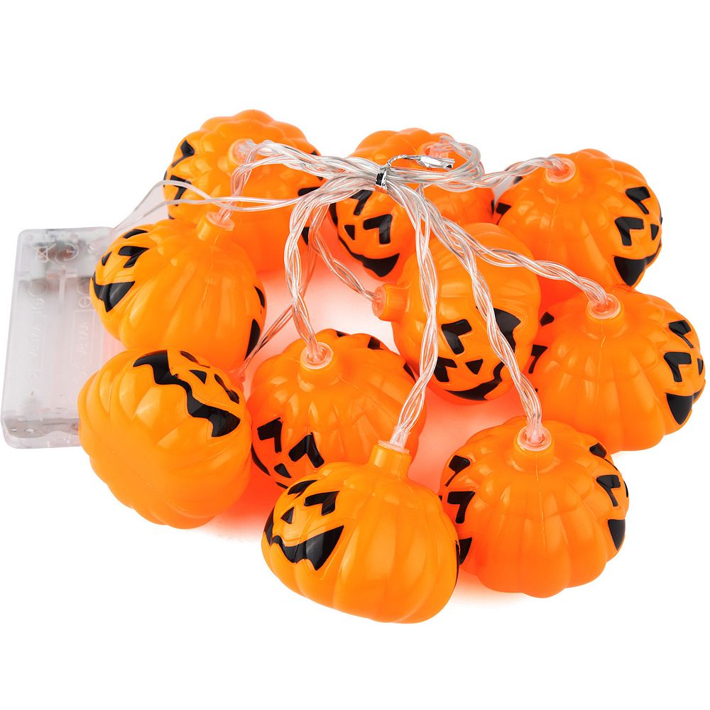 Pumpkin 10-Light String Lights