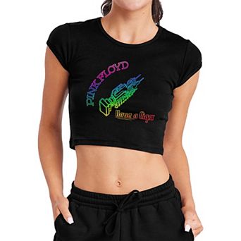 Juniors' Pink Floyd Have a Cigar Crop Top