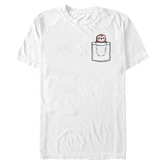 Big & Tall Sleepy Sloth Graphic Tee