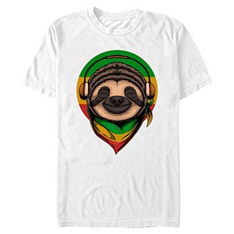 Big & Tall Chilling Sloth Graphic Tee