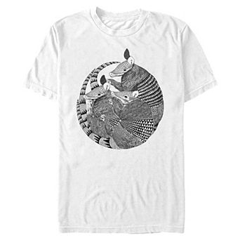Big & Tall Three Armadillos Graphic Tee