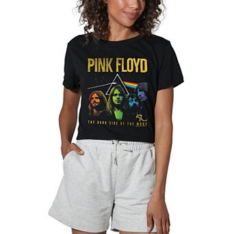 Juniors' Pink Floyd Graphic Crop Tee