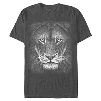 Big & Tall Lion Close Up Graphic Tee