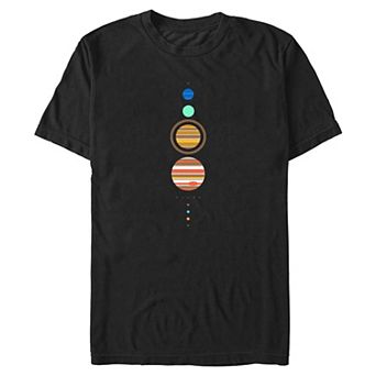 Big & Tall Vertical Solar System Graphic Tee