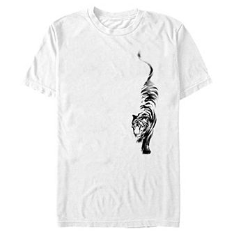 Big & Tall Watercolor Tiger Graphic Tee