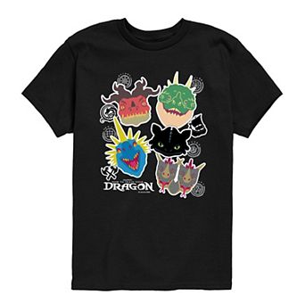 Boys 8-20 How To Train Your Dragon Stickers Graphic Tee