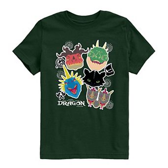 Boys 8-20 How To Train Your Dragon Stickers Graphic Tee