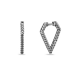 Men's LYNX Stainless Steel Triangle Earrings