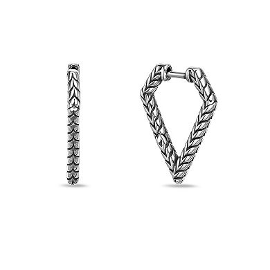 Men's LYNX Stainless Steel Triangle Earrings