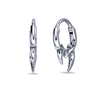 Men's LYNX Stainless Steel Hoop Earrings