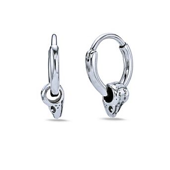 Men's LYNX Stainless Steel Hoop Earrings