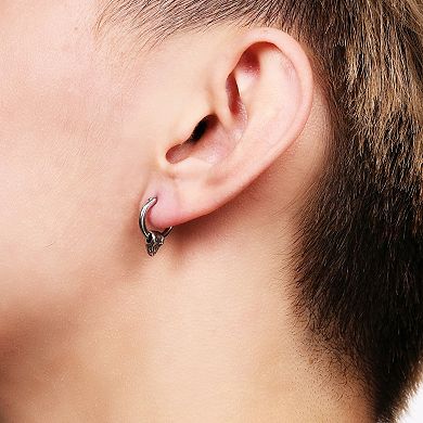 Men's LYNX Stainless Steel Hoop Earrings