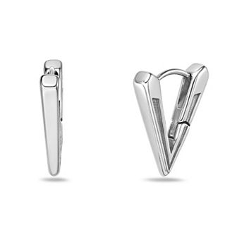 Men's LYNX Stainless Steel Triangle Earrings