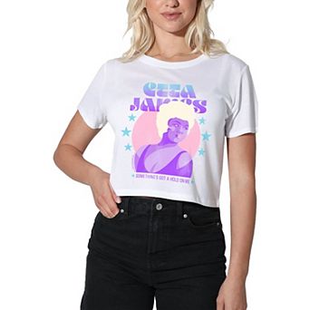 Juniors' Etta James Somethings Graphic Crop Tee
