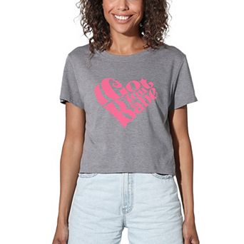 Juniors' I Got You Babe Crop Tee
