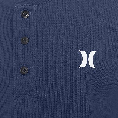 Boys 8-20 Hurley Long Sleeve Thermal Waffle Henley Top