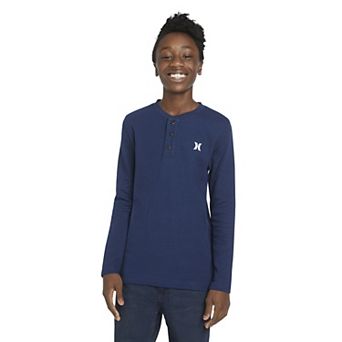 Boys 8-20 Hurley Long Sleeve Thermal Waffle Henley Top