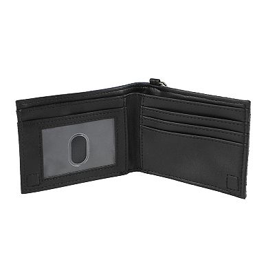 Men's One Piece Straw Hat Skull Bifold Wallet