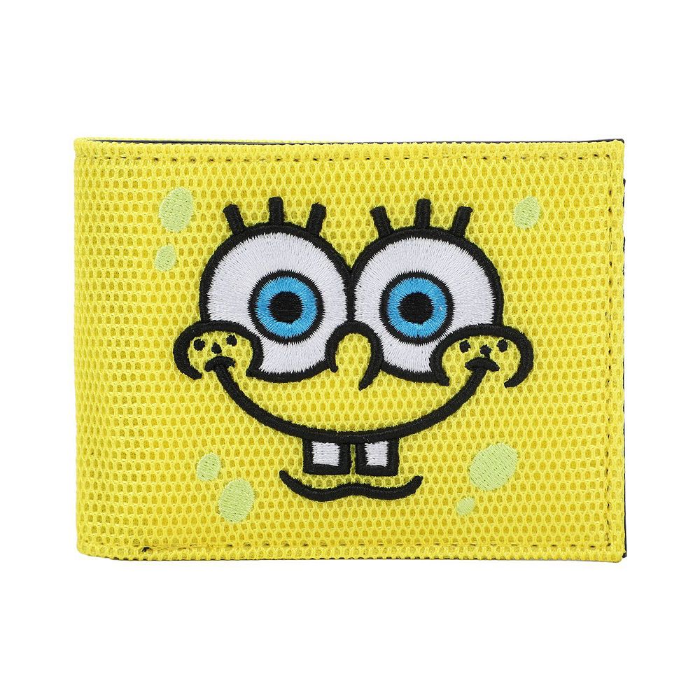 Nickelodeon SpongeBob SquarePants Bifold Wallet - Vegan Leather, 4.0 X 3.5 Inches, 5 Card Slots + ID Window