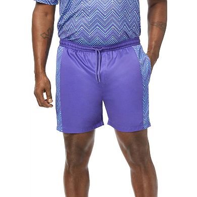 KingSize Men's Big & Tall 5 Contrast Swim Shorts With Super Stretch Liner