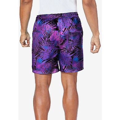 KingSize Men's Big & Tall 5"" Swim Shorts With Super Stretch Liner
