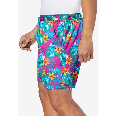 KingSize Men's Big & Tall 5"" Swim Shorts With Super Stretch Liner