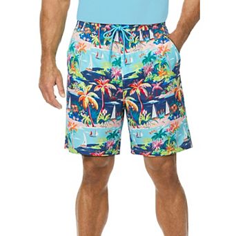 KingSize Men's Big & Tall 8"" Swim Trunks With Super Stretch Liner