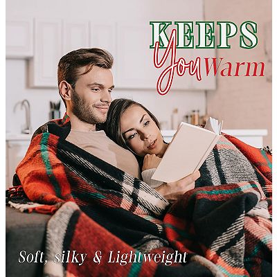 Elegant Comfort Holiday Velvet Plush Blanket Throw 50 X 60 Inches