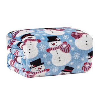 Elegant Comfort Holiday Velvet Plush Blanket Throw 50 X 60 in