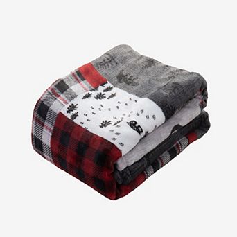 Elegant Comfort Holiday Velvet Plush Blanket Throw 50 X 60 in