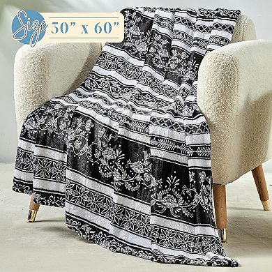Elegant Comfort Velvet Plush Blanket Throw - 50 X 60 Inches.