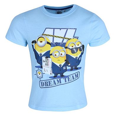 Textiel Trade Boy's Minions Short Sleeve Tee and Shorts Pajama Set