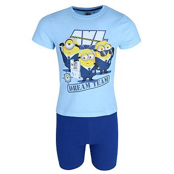 Textiel Trade Toddler Boys Minions Short Sleeve Tee and Shorts Pajama Set